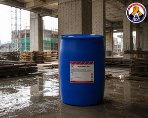 Fosroc Auramix BCI added to concrete mix — corrosion inhibitor protecting steel reinforcement from chloride attack India
