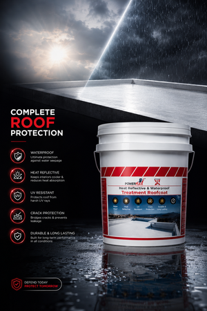 Fosroc Brushbond Roof Guard — polymer-modified cementitious waterproof coating for roof waterproofing and terrace leakage solution India
