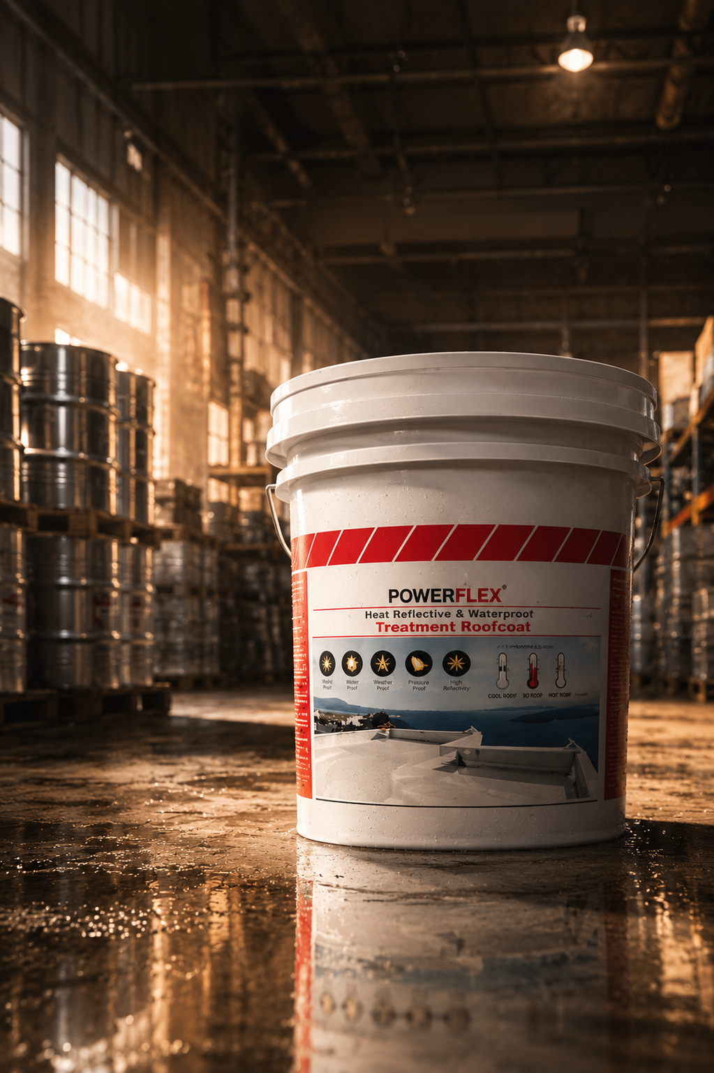Fosroc Brushbond Roof Guard — trusted cementitious waterproof roof coating by Fosroc India for waterproofing contractors across India
