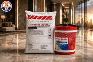 Fosroc Brushbond Ultra Flex applied in water tank and bathroom sunk slab waterproofing India