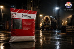 FOSROC CEBEX 100 product close-up — expansive cement grout admixture precise grouting compound specifications India

