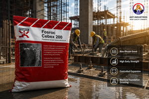 Fosroc Cebex 200 high-performance cement grout admixture — heavy-duty grouting compound for demanding industrial and structural applications India
