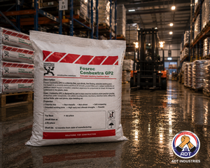 Fosroc Conbextra GP2 product packaging — non-shrink cement grout Fosroc Chemicals India for structural and industrial grouting