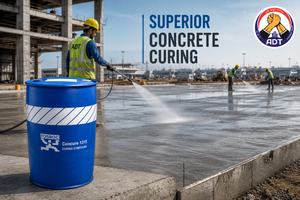 Fosroc Concure 1315 dustproofing a warehouse concrete slab
