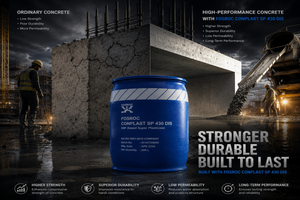 Fosroc Conplast SP 430 DIS superplasticiser for high-strength, workable concrete

