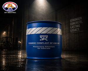 Fosroc Conplast SP430G8 product packaging — SNF superplasticizer admixture for ready-mix structural concrete Fosroc India
