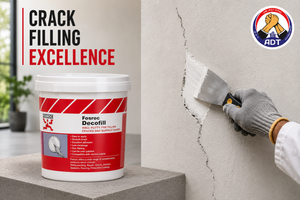 Fosroc Decofill ready to use crack filler paste for interior and exterior wall cracks