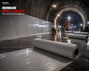 Fosroc Membrane HDPE-P Standard pre-formed waterproofing membrane sheet to prevent seepage

