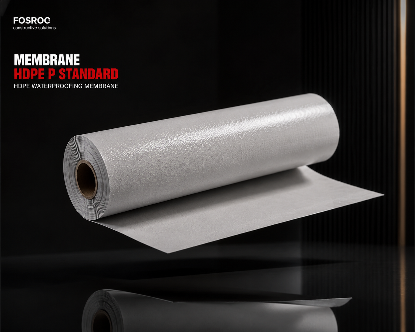 Fosroc Membrane HDPE-P Standard HDPE membrane for basement, terrace and water tank protection

