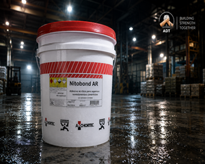 Nitobond AR Fosroc construction chemical — acrylic polymer bonding agent concrete plaster wall crack repair mortar India
