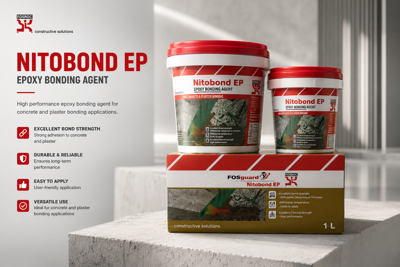 Fosroc Nitobond EP high-performance epoxy bonding agent by Fosroc India

