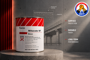 Fosroc Nitocote VF epoxy putty — void filling surface defect repair concrete substrate preparation before coating application India
