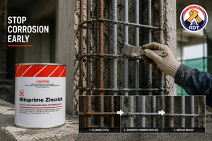 Fosroc Nitoprime Zincrich zinc-rich anti-corrosion primer for steel structures