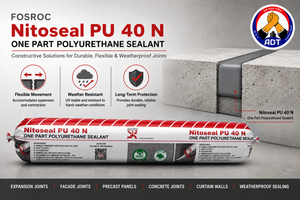 Fosroc Nitoseal PU40 low-modulus polyurethane expansion joint sealant from Fosroc India
