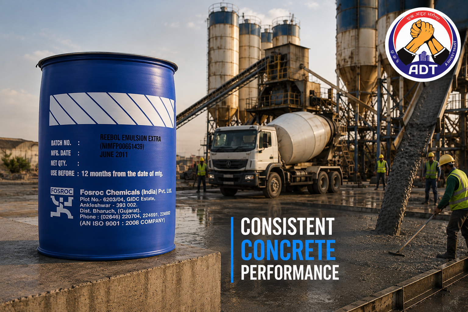 Fosroc Reebol Standard reducing blemishes and staining on fair-faced concrete
