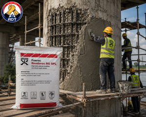 RENDEROC RG SPL product packaging — rapid-strength repair micro concrete Fosroc Chemicals India Pvt Ltd
