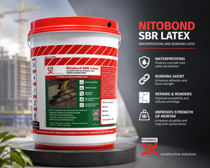 Fosroc SBR Latex — styrene butadiene rubber waterproofing coating and bonding agent by Fosroc Chemicals India




