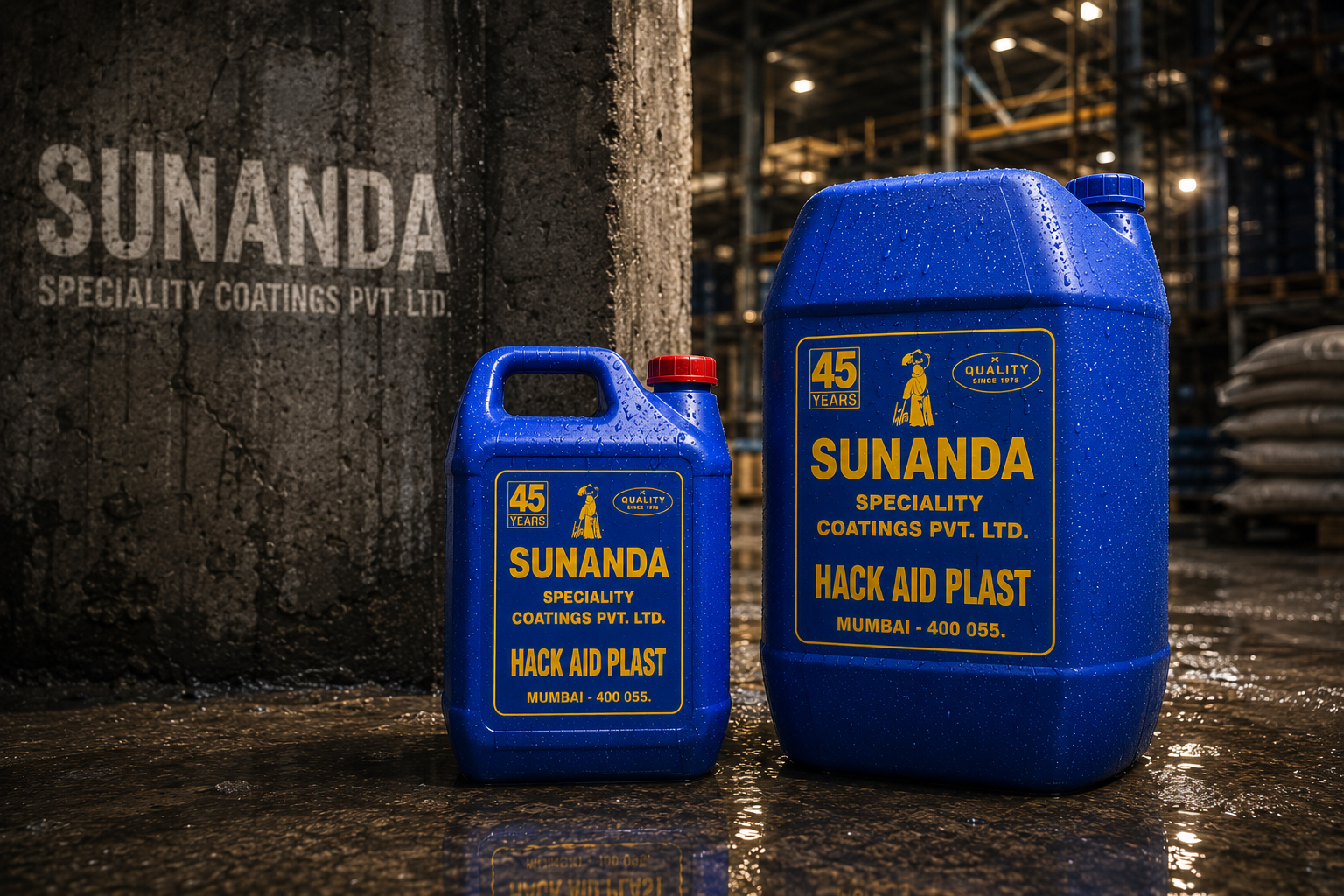 Hack Aid Plast construction chemical — polymer bonding agent for plaster adhesion on smooth concrete RCC surfaces India
