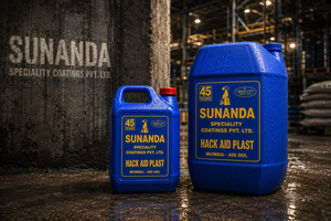 Hack Aid Plast construction chemical — polymer bonding agent for plaster adhesion on smooth concrete RCC surfaces India
