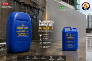 POLYALK EP product close up — epoxy polymer bonding agent specifications Sunanda Speciality Coatings India
