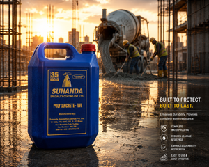POLYTANCRETE IWL integral waterproofing compound for RCC construction — trusted waterproofing chemical by Sunanda Speciality Coating


