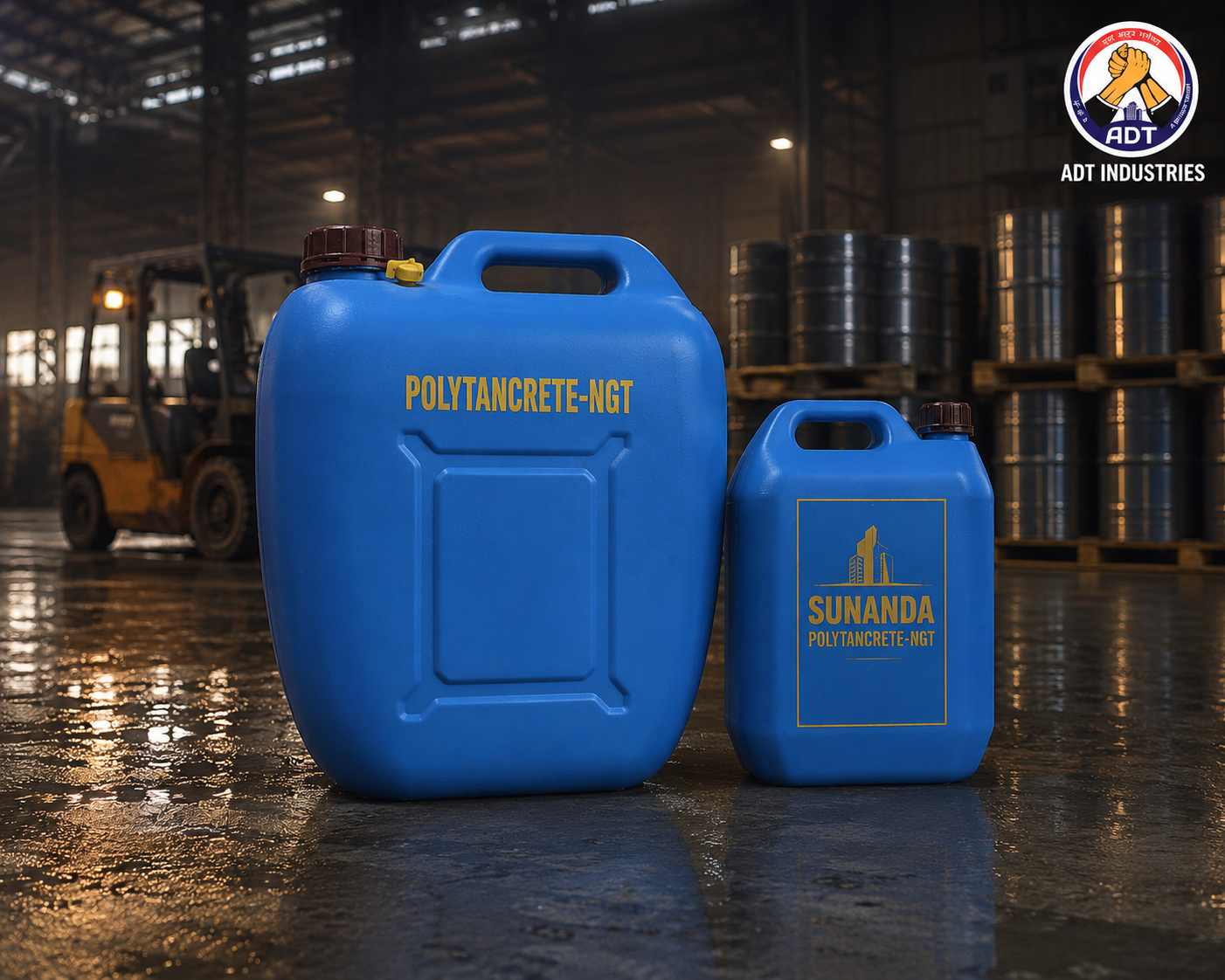Polytancrete NGT product packaging — SNF based superplasticizer admixture for concrete Sunanda Speciality Coating India
