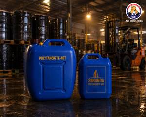 Polytancrete NGT product close up — SNF based superplasticizer admixture specifications Sunanda Speciality Coatings India
