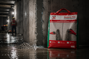 Renderoc Plug plug mortar for sealing wall cracks, basement leaks and concrete leakage

