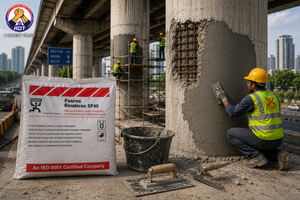 Renderoc SP 40 construction chemical — 40 MPa polymer-modified repair mortar structural concrete restoration durable bond India

