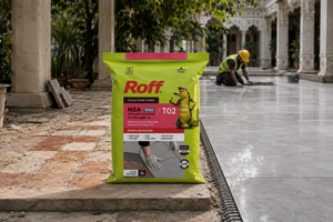 Roff T02 NSA water resistant non-skid tile adhesive for floors and walls