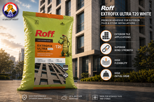 Roff T20 Extrofix Ultra white tile adhesive bag from Roff India