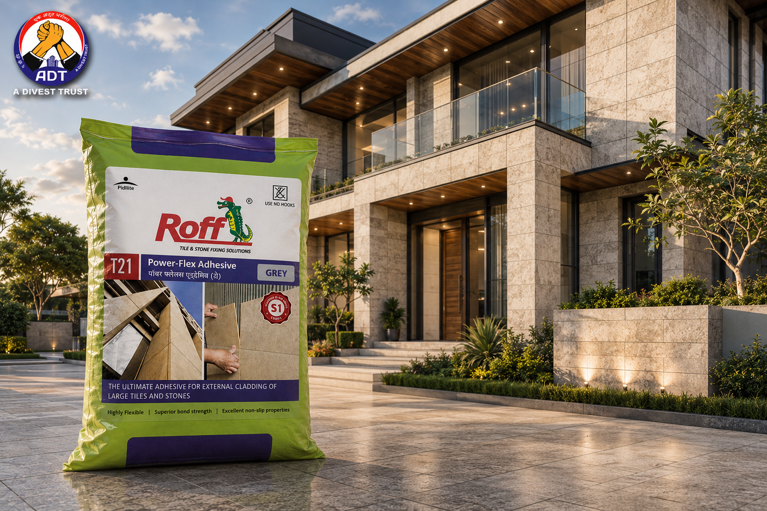Roff T21 Extrofix Ultra high-strength adhesive for vibration-prone floors