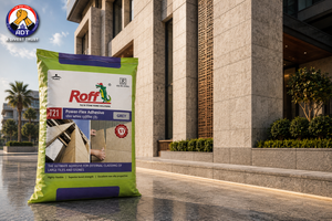 Roff T21 Extrofix Ultra grey adhesive for marble and natural stone at height