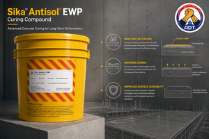 Sika Antisol EWP white pigmented curing compound from Sika India for concrete