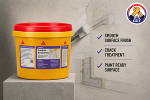 Sika Cracksil acrylic crack filler paste from Sika India for repairing wall cracks