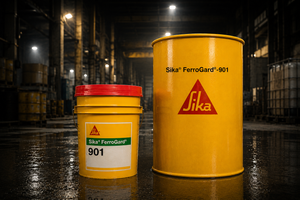 Sika Ferrogard-901 protecting reinforced concrete structure — corrosion inhibitor admixture for marine coastal aggressive environment India
