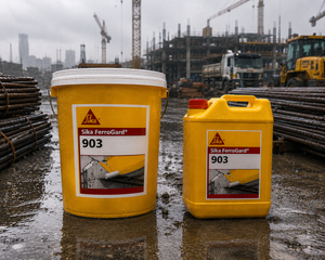 Sika Ferrogard-903 product packaging — surface applied corrosion inhibitor for existing reinforced concrete structures Sika India

