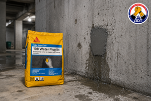 Sika MonoTop-108 Water Plug IN rapid-setting plug mortar — stops active water leaks through cracks and joints in concrete India