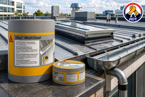 Sika Multiseal AP UV resistant sealing tape applied with a roller