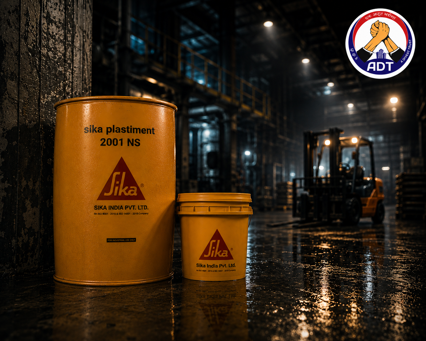 Sika Plastiment 2001 NS product close up — SNF based superplasticizer admixture specifications Sika India
