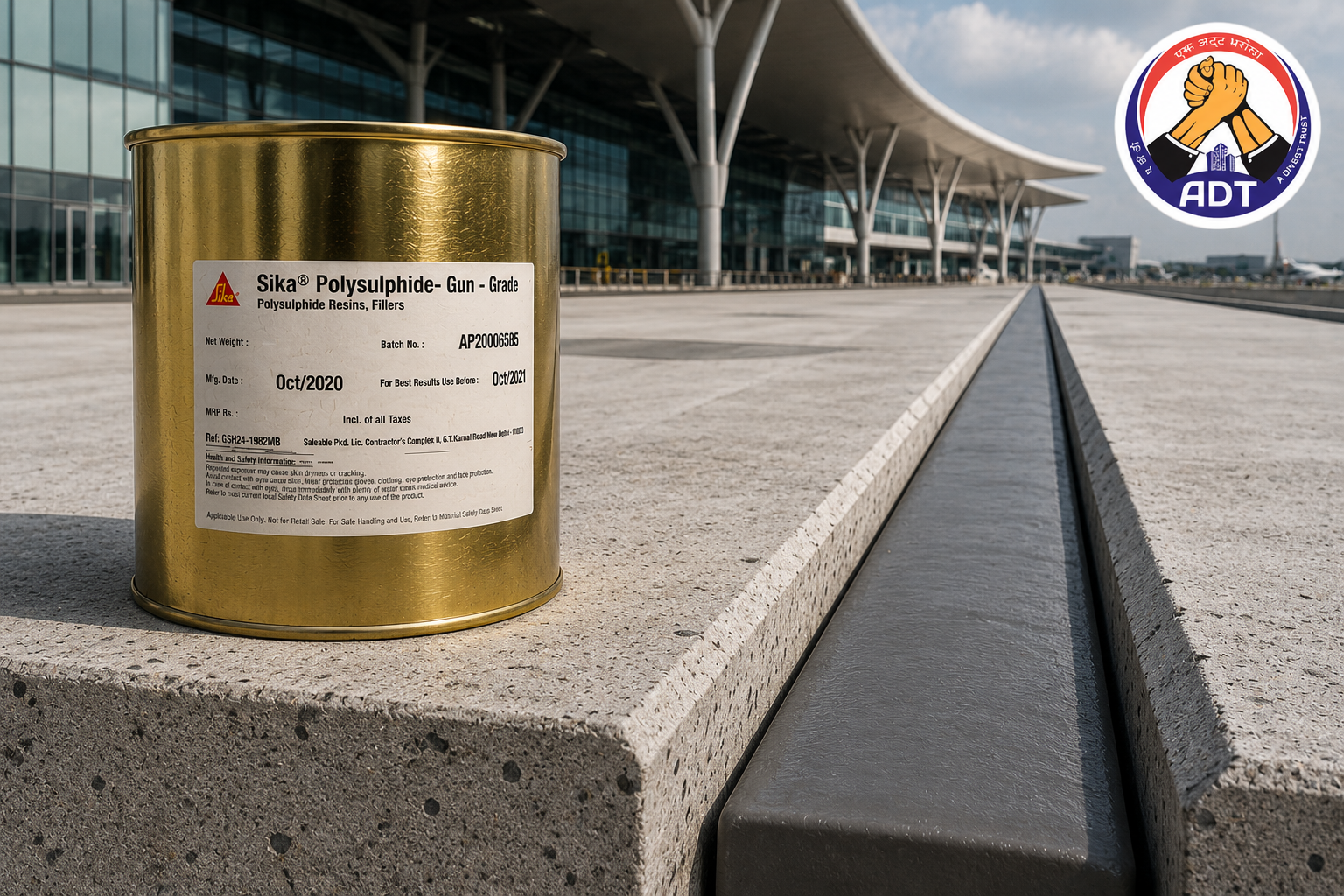 Sika Polysulphide fuel and water resistant sealant for reservoirs and water tanks