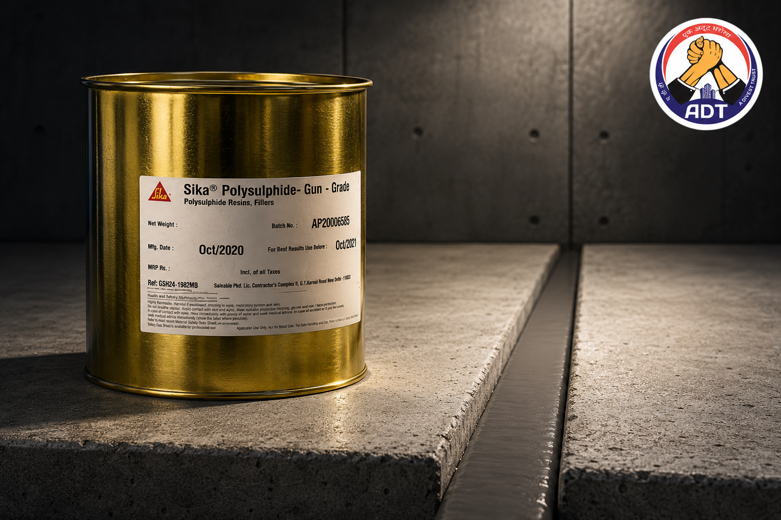 Sika Polysulphide elastic joint sealant for bridges subways and pavements