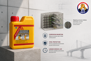 Sika Rustop two component anti-corrosive coating from Sika India for reinforcement