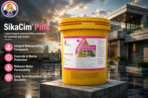 Sika Sikacim Pink integral liquid waterproofing admixture for concrete and mortar India