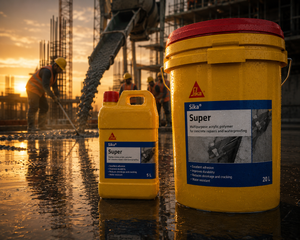 Sika India Super Latex — SBR bonding agent for structural repairs, patch work, floor screeds and wall plastering applications




