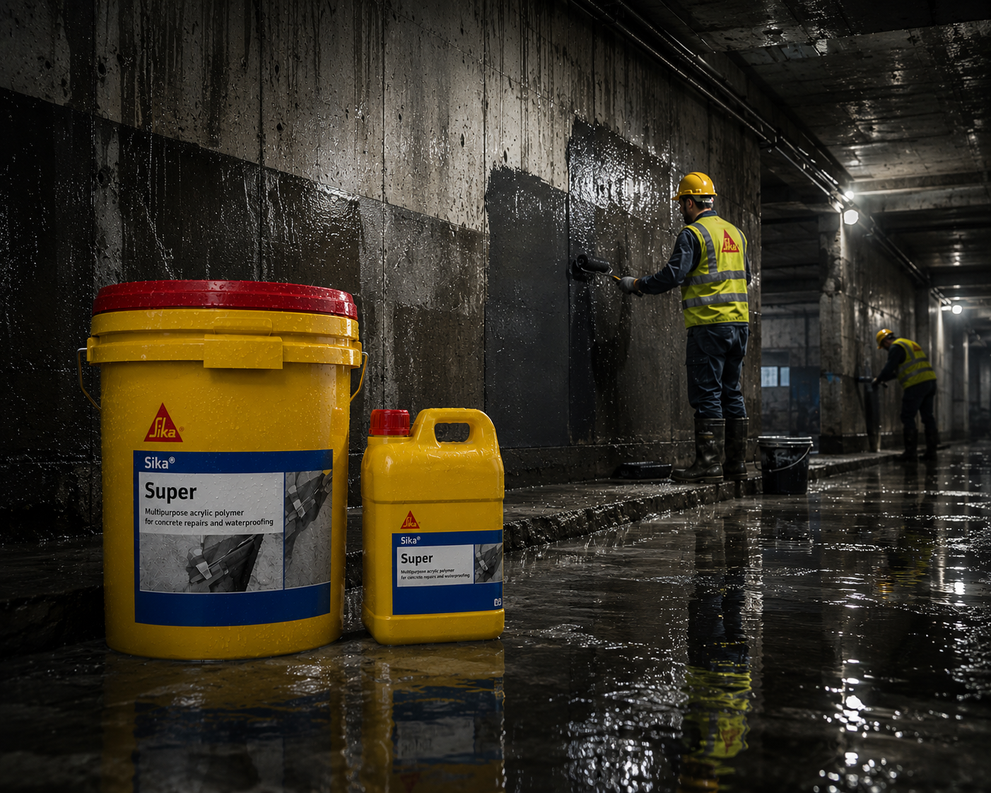 Sika Super Latex — trusted waterproofing chemical and bonding agent for roof, terrace and basement applications across India




