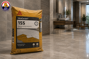 Sikaceram-155 polymer-modified adhesive for vitrified tiles in damp areas