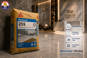 Sikaceram-255 large format tile adhesive bag from Sika India