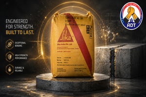 Sikadur-41 three-component epoxy repair mortar — heavy-duty structural concrete repair high compressive strength chemical resistance India
