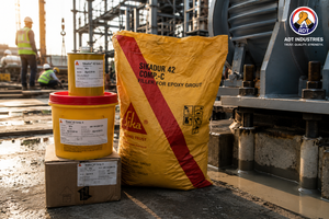 Sikadur-42 product packaging — non-shrink epoxy grout Sika India Pvt Ltd construction chemical
